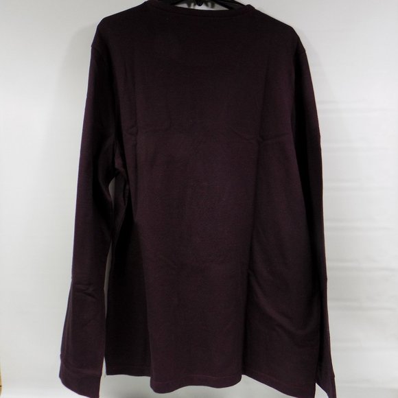 Marc Anthony Burgundy Long Sleeve Crew Neck Size XXL - Picture 3 of 5